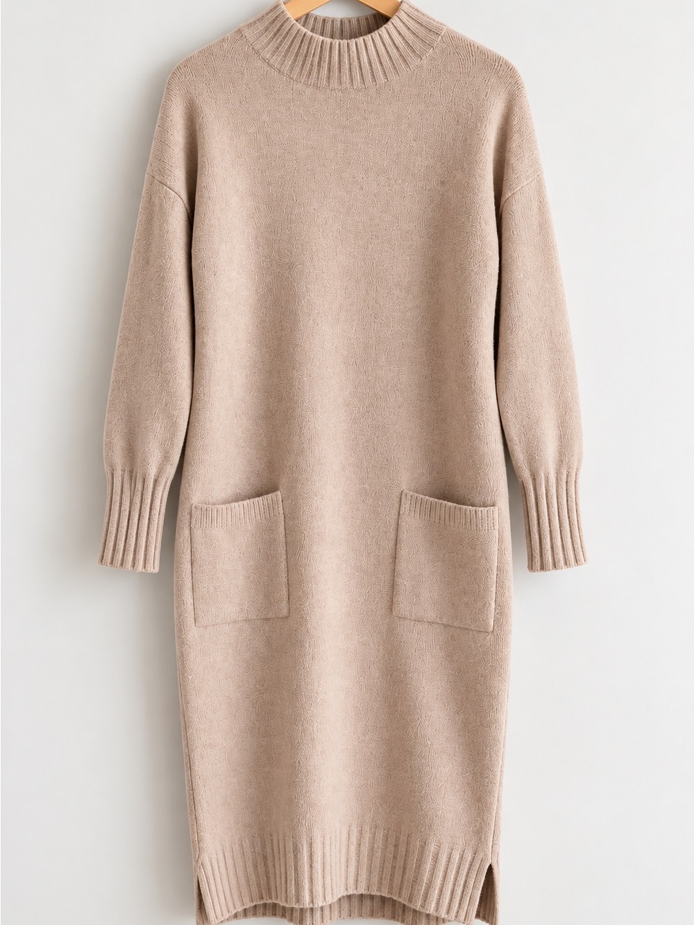 NEW Korean Luxury Wool & Cashmere Sweater Dress XS